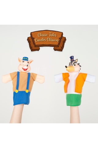 Kit de marionnettes Les trois petits cochons - 4 pièces - Dès 3 ans