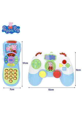 Manette de console et télécommande Peppa Pig - Dès 6 mois