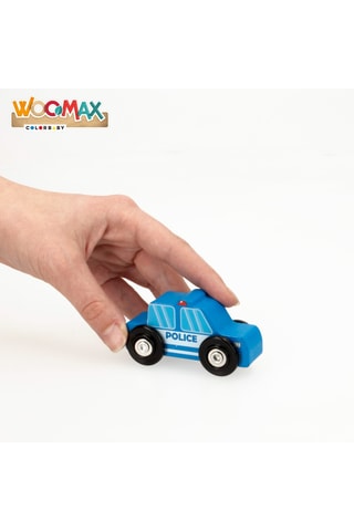 Véhicules et panneaux de circulation en bois - 15 pièces - Dès 18 mois