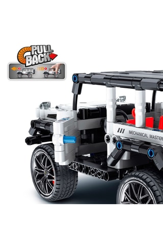 Kit de construction de véhicule tout-terrain à rétrofriction BYM - 434 pièces - Dès 6 ans