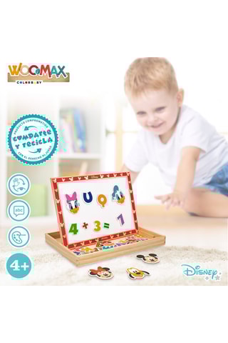 Tableau magnétique réversible en bois - 48 pièces - Dès 4 ans