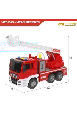 Voiture de pompier à rétrofriction - Dès 3 ans