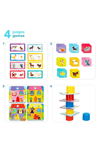 Coffret a quinta 4 em 1 - 73 peças - A partir dos 12 meses