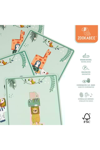 Puzzle tour d’animaux en bois - 9 pièces - Dès 24 mois