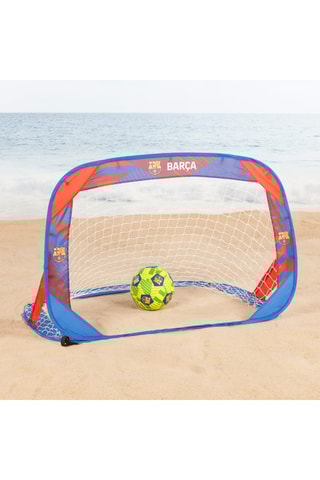 2 buts de football pop-up FC Barcelone - 120 x 80 x 80 cm - Dès 3 ans
