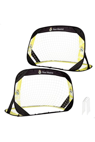 2 buts de football pop-up Real de Madrid - 120 x 80 x 80 cm - Dès 3 ans
