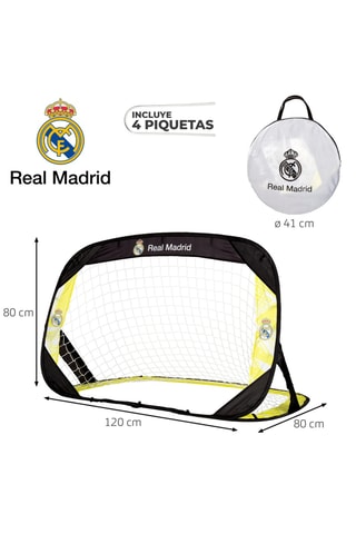 2 buts de football pop-up Real de Madrid - 120 x 80 x 80 cm - Dès 3 ans