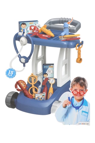 Chariot de docteur - 15 pièces - Dès 3 ans