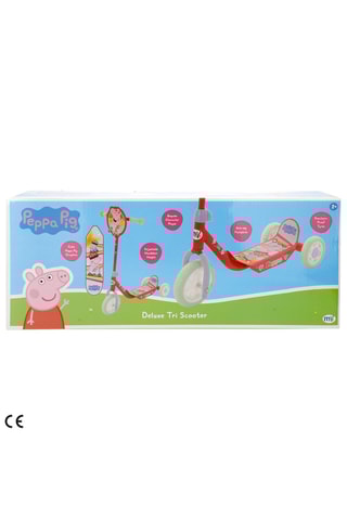 Trottinette à 3 roues Peppa et George Peppa Pig - Corail et vert d'eau - Dès 2 ans - Jusqu’à 20 kg