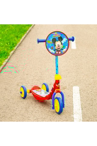 Trottinette à 3 roues Mickey Disney - Bleu marine et rouge - Dès 2 ans - Jusqu’à 20 kg
