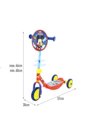 Trottinette à 3 roues Mickey Disney - Bleu marine et rouge - Dès 2 ans - Jusqu’à 20 kg