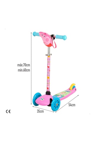 Trottinette Peppa Pig - Rose et bleu clair - Dès 24 mois