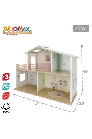 Maison de poupées en bois - Dès 3 ans