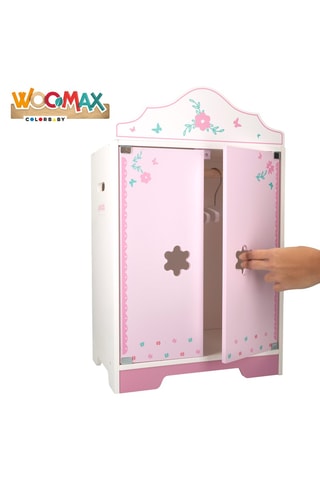 Armoire en bois pour poupée - Dès 3 ans