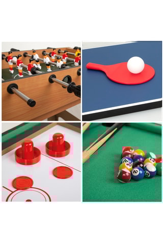 Table multijeux 4-en-1 en bois - Dès 6 ans