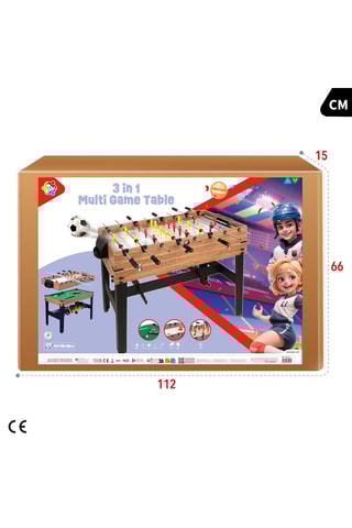 Table multijeux 3-en-1 en bois - Dès 6 ans