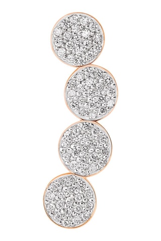 Oorbellen - Roségoud en Diamanten