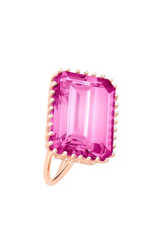 Ring - Roségoud en Topazen