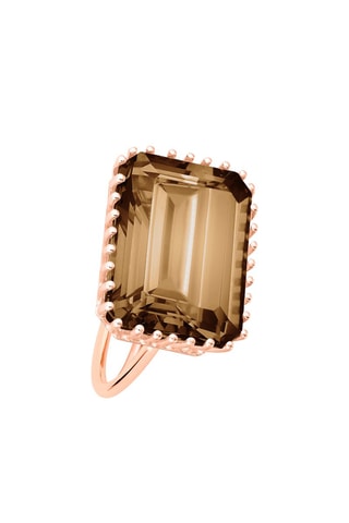 Ring - Roségoud en Rookkwarts