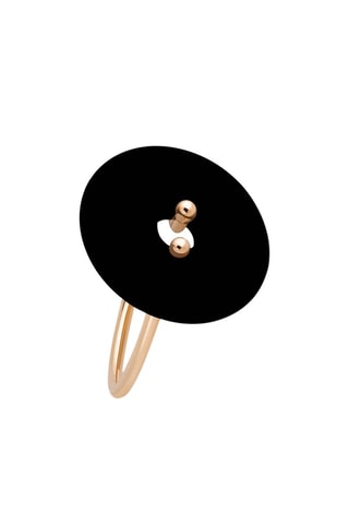 Ring - Roségoud en Onyx