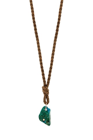Ketting - Nubuck, Roségoud en Chrysocolla