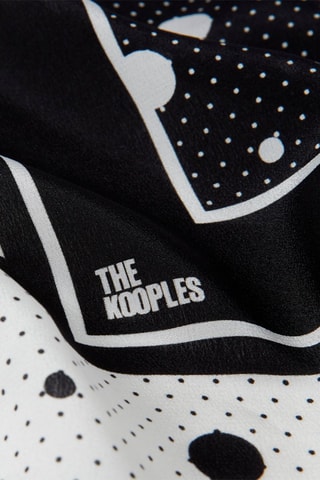 Carré en soie - Noir et blanc