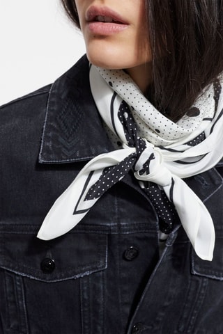 Foulard en soie - Noir et blanc