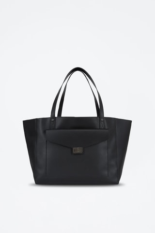 Cabas en cuir - Noir