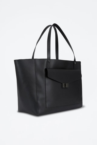 Cabas en cuir - Noir