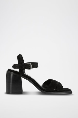 Sandales en nubuck - Noir