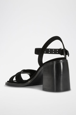 Sandales en nubuck - Noir