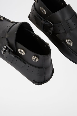 Mocassins en cuir de veau Noir