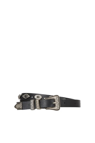 Ceinture en cuir - Noir