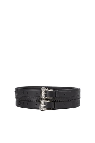 Ceinture en cuir - Noir