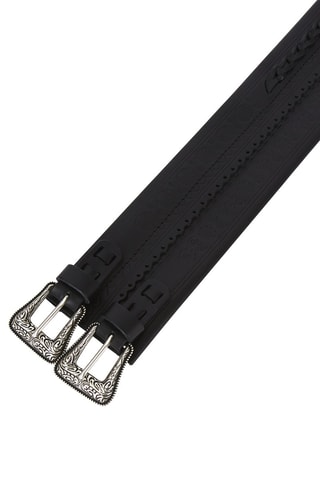 Ceinture en cuir - Noir