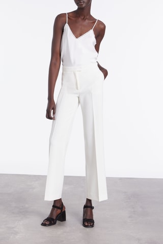 Pantalon de costume - Ecru