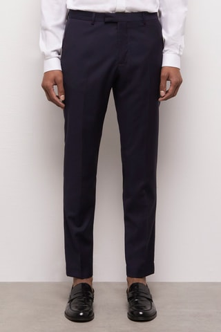 Pantalon en laine - Bleu marine