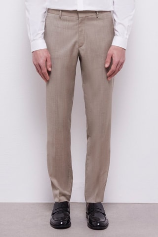 Pantalon en laine - Beige