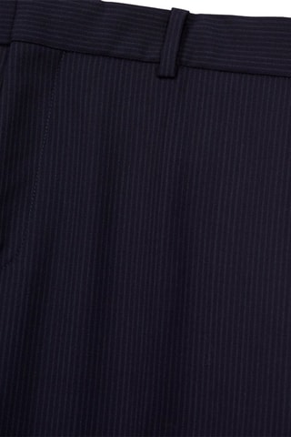 Pantalon droit en laine Noir