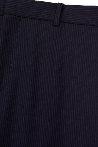 Pantalon droit en laine Noir