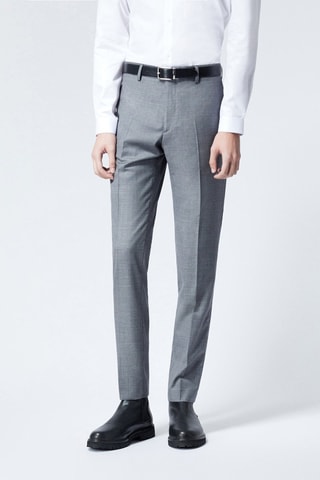 Chino en laine Gris et noir