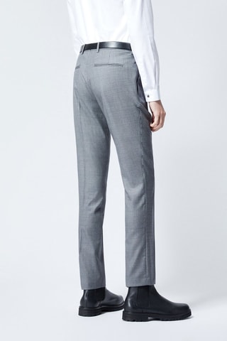 Chino en laine Gris et noir