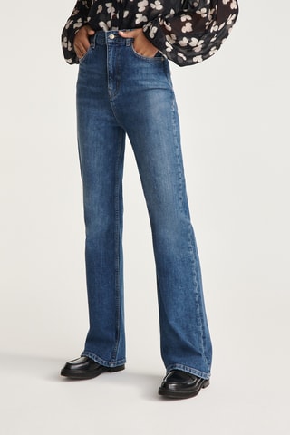 Jean bootcut taille haute - Bleu clair