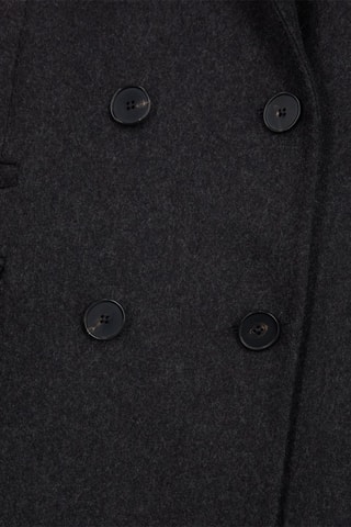 Manteau en laine - Gris foncé chiné