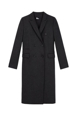 Manteau en laine - Gris foncé chiné