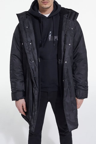 Parka à capuche - Noir