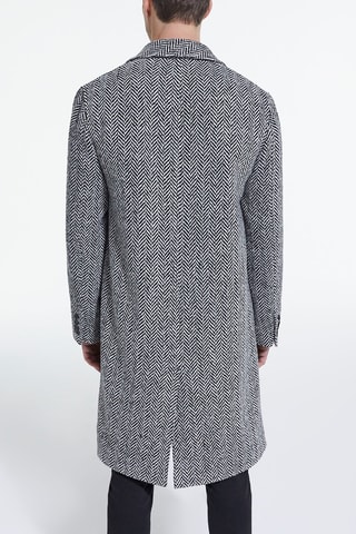 Manteau en laine - Noir et blanc