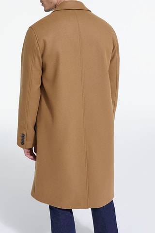 Manteau en laine Camel
