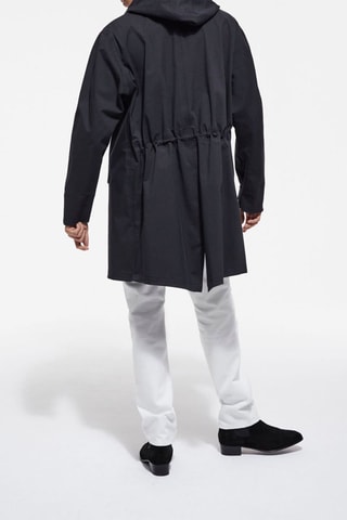 Parka à capuche Noir
