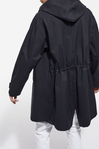 Parka à capuche Noir